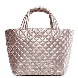 MZ Wallace Rose Gold Small Metro Tote Bag